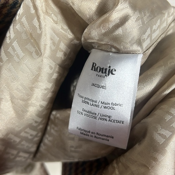 (SOLD) Rouje Jacques Jacket in Pied De Poule Moutarde - Picture 10 of 11